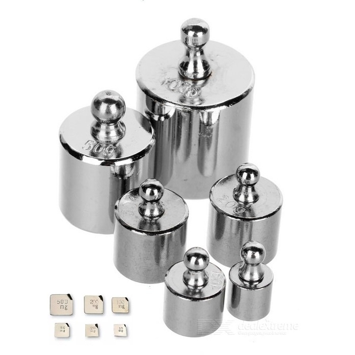 Peso Patrón 100 Grs. hasta 0.01 Grs. Kit 17 Pcs. Caja Azul