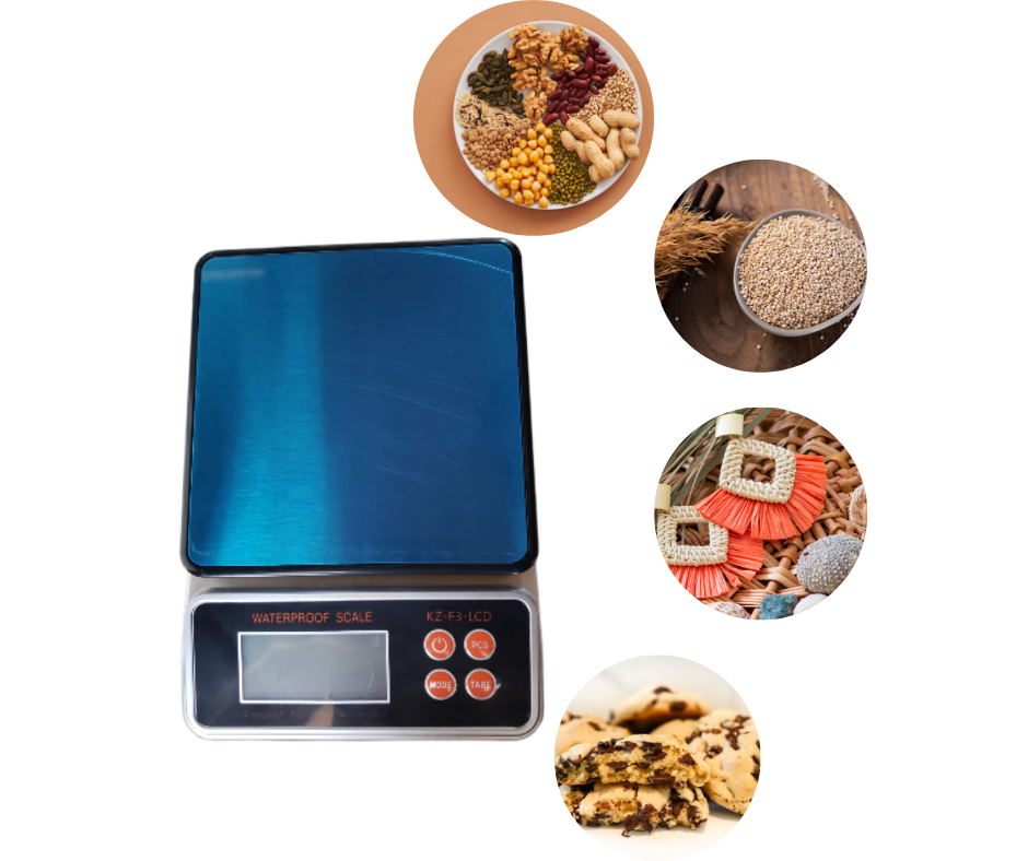 Balanza Gramera Digital 10 Kg / 1 Gr / Con Batería - Imagen 2