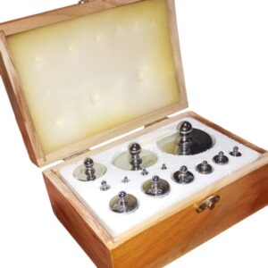Peso Patrón 1000 Grs. (1 kg.) hasta1 Grs. Kit 13 Pcs. Caja de madera