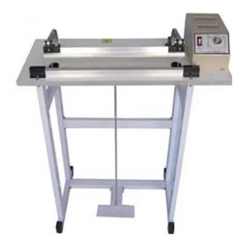 Selladora de Bolsas 100 Cm. de Sellado / 74 Cm. de Altura de la mesa, Con Pedestal / Comando Lateral