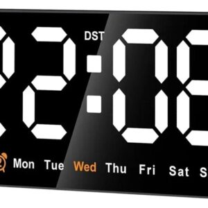 Reloj digital de pared 21.5 X 11.0 X 3 Cm. Temperatura / Calendario